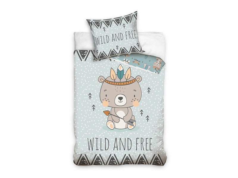 Animal Pictures Duvet cover Wild and Free - Single - 140 x 200 cm - Cotton