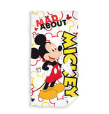 Disney Mickey Mouse Drap de plage Mad About - 70 x 140 cm - Coton
