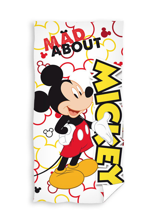 Disney Mickey Mouse Beach towel Mad About 70 x 140 cm Cotton