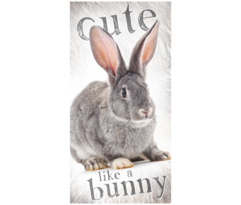 Animal Pictures Beach towel Rabbit 70 x 140 cm Cotton