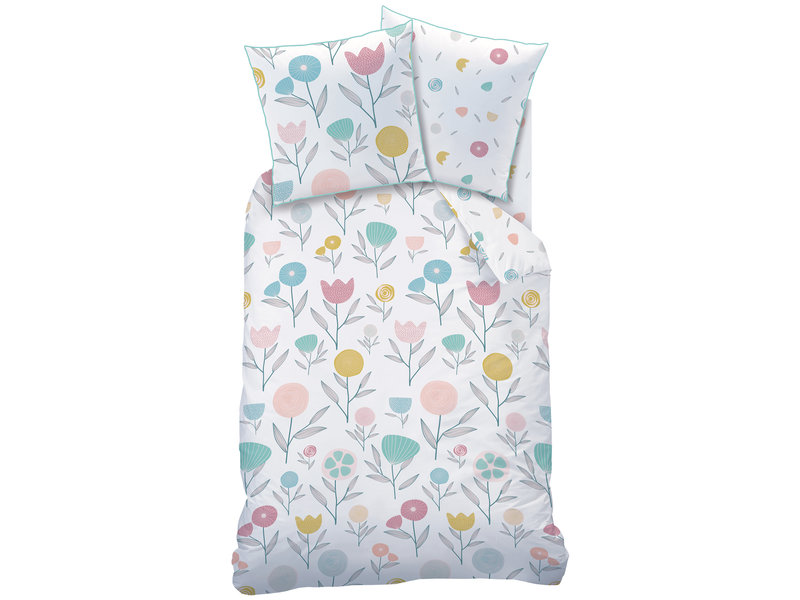 Matt & Rose Housse de couette + Drap housse Florescence - Simple - 140 x 200 + 90 x 200 - Coton