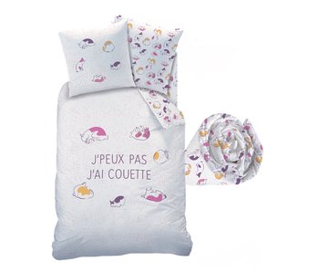 Matt & Rose Parure Housse de couette + Drap housse Chadodo