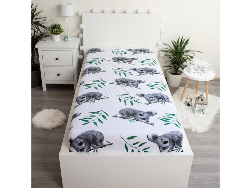 Animal Pictures Drap housse Koala - Simple - 90 x 200 cm - Coton