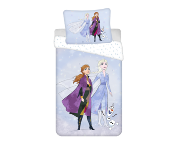 Disney Frozen Dekbedovertrek Sisters en Olaf 140 x 200 cm Katoen