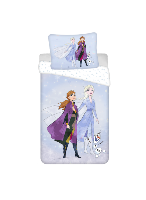 Disney Frozen Dekbedovertrek Sisters en Olaf 140 x 200 cm Katoen