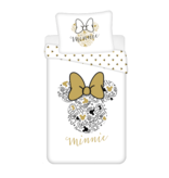 Disney Minnie Mouse Bettbezug Gold - Single - 140 x 200 cm - Baumwolle