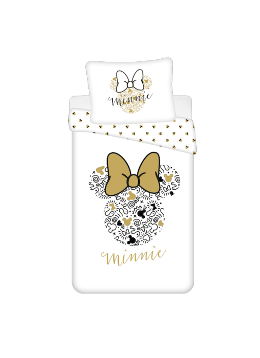 Disney Minnie Mouse Bettbezug Gold 140 x 200 cm Baumwolle