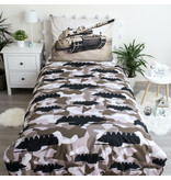 Tank Bettbezug Camouflage - Single - 140 x 200 cm - Baumwolle