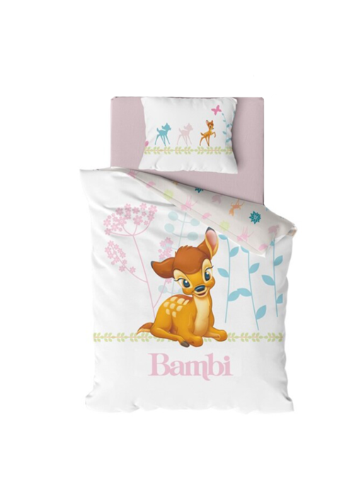 Disney Bambi BABY Bettbezug 135 x 100 cm 40 x 60 cm Baumwolle