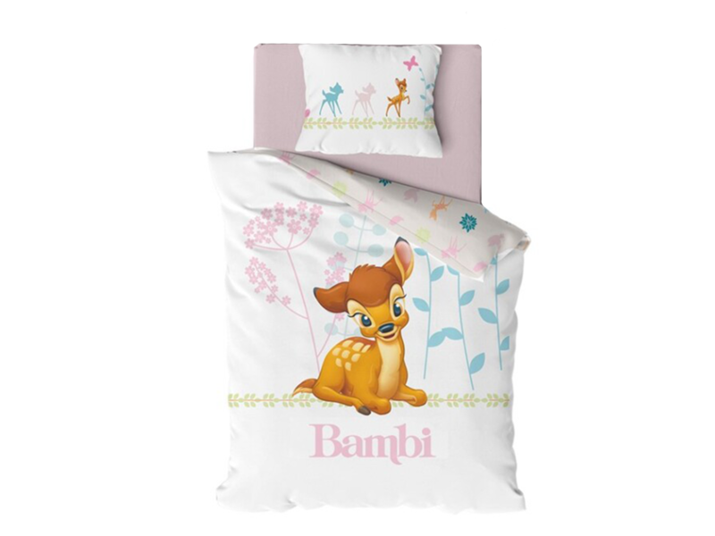 Disney Bambi BABY Dekbedovertrek - 100 x 135 cm - Katoen