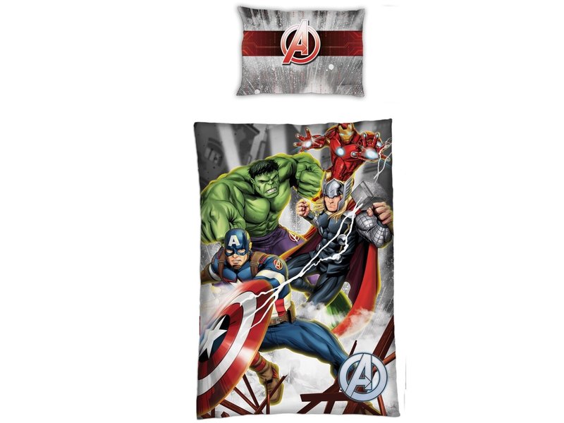 Marvel Avengers Dekbedovertrek Lightning - Eenpersoons - 140 x 200 - Polyester