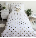 Disney Minnie Mouse Duvet cover Gold - Single - 140 x 200 cm - Cotton