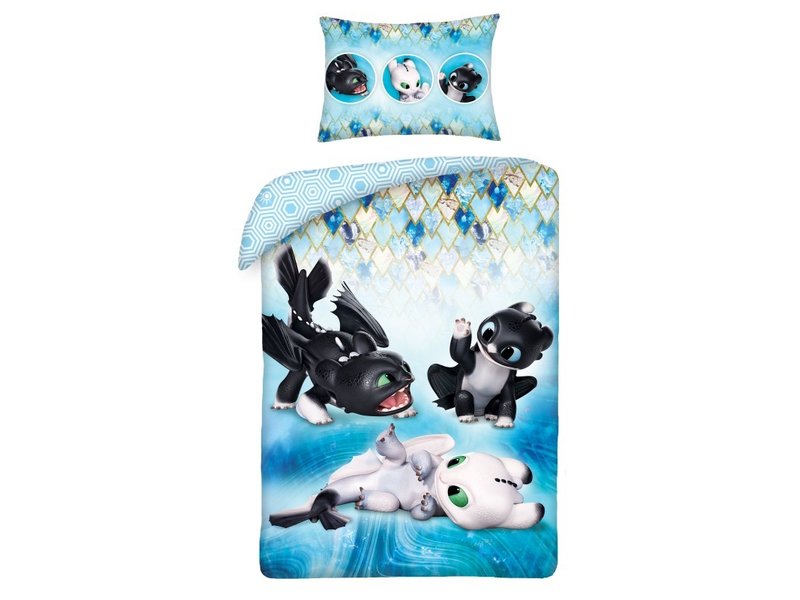 Hoe Tem je een Draak Housse de couette BABY Baby Dragon Playtime - 100 x 135 cm - Coton