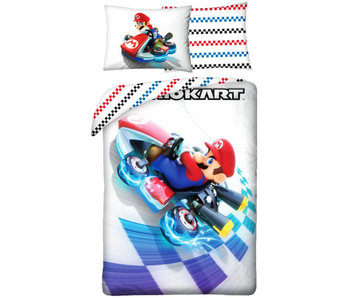 Super Mario Dekbedovertrek Mario Kart 140 x 200 cm Katoen