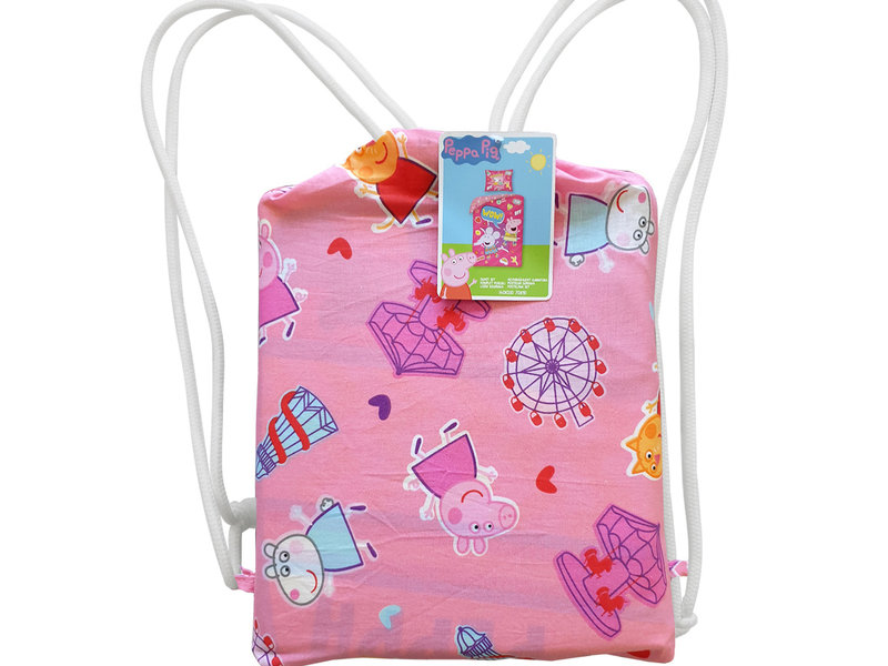 Peppa Pig Dekbedovertrek Wow! - 140 x 200 + 70 x 90 cm - Katoen