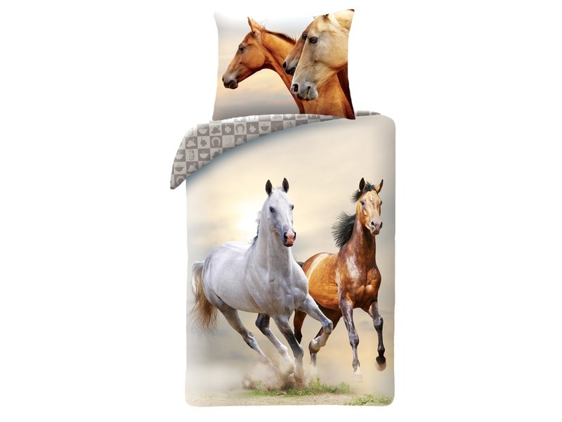 Animal Pictures Bettbezug Horses Galopp - Einzel - 140 x 200 cm - Baumwolle