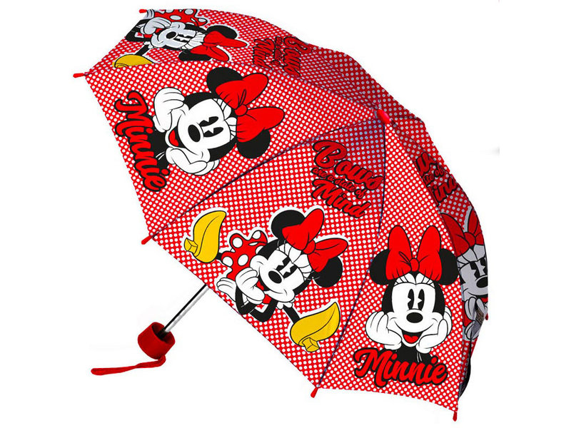 Disney Minnie Mouse Noeud de parapluie - Ø 96 x 24/55 cm - Polyester