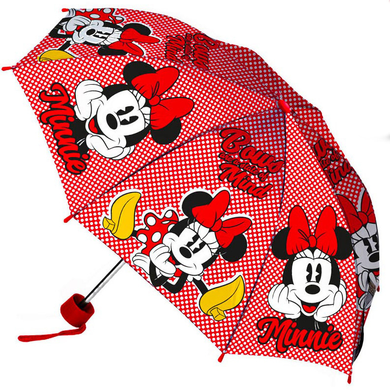 Disney Minnie Mouse Paraplu rood cm - SimbaShop.nl