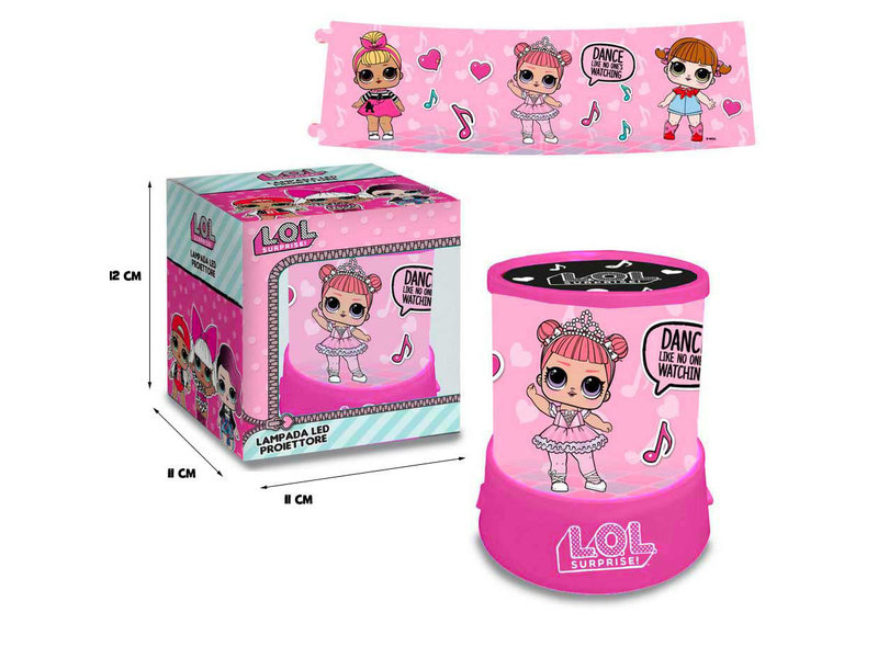 LOL Surprise! Projectorlamp - 12 x Ø 11 cm - Roze