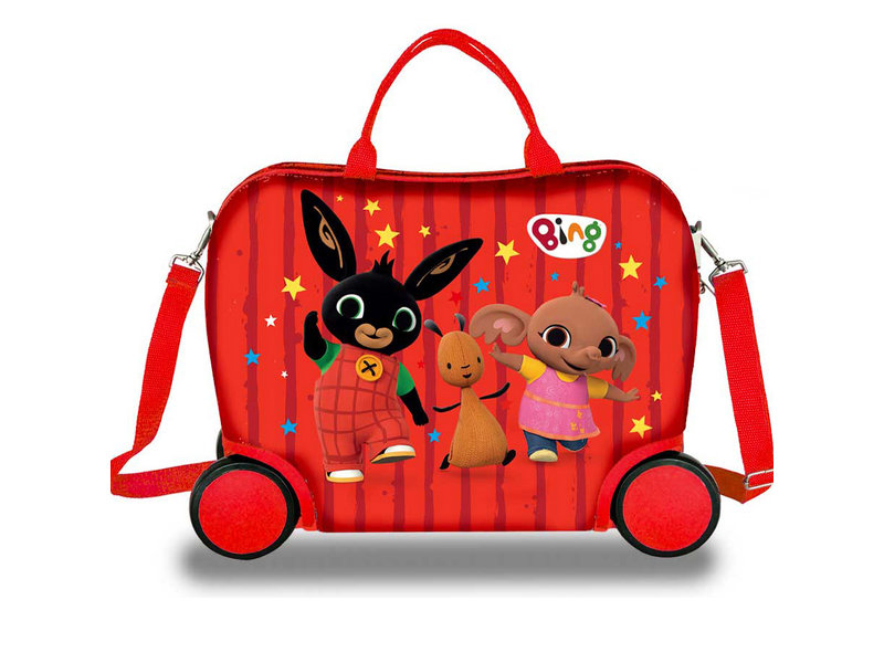 Bing Bunny Valise de voyage - 40 x 32 x 20 cm - Rouge