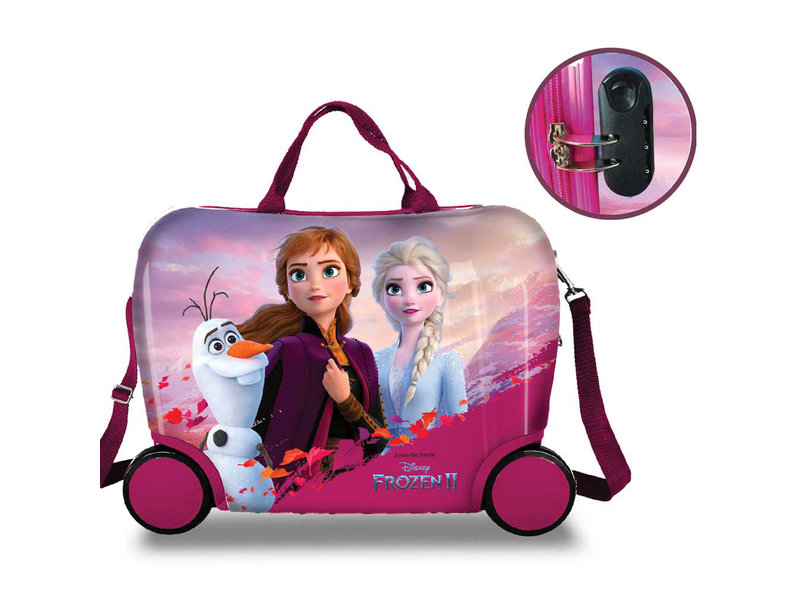 Disney Frozen Reisekoffer - 40 x 32 x 20 cm - Lila