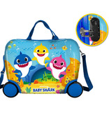 Baby Shark Reisekoffer - 40 x 32 x 20 cm - Blau