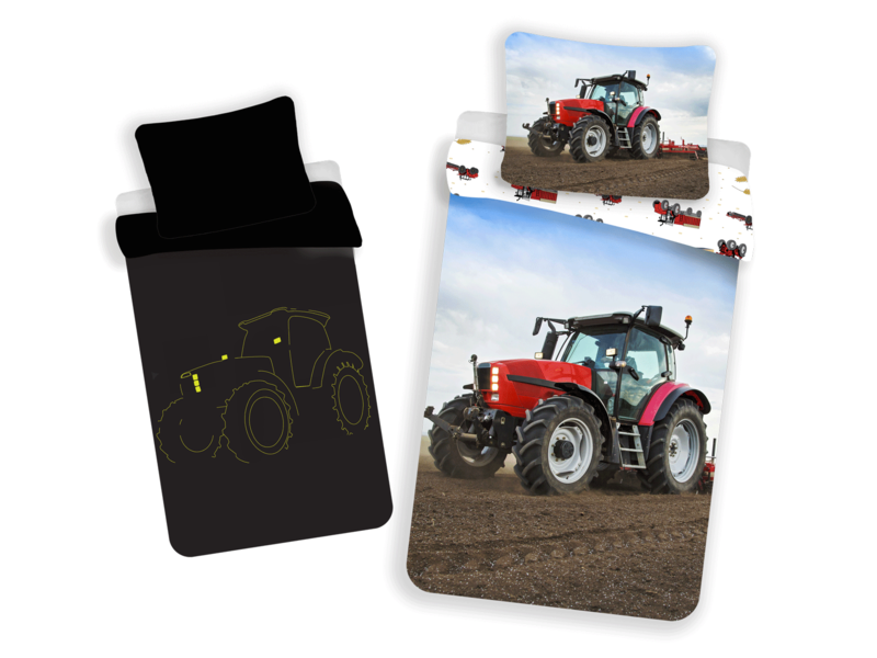 Tractor Bettbezug Glow in the Dark - Single - 140 x 200 cm - Baumwolle