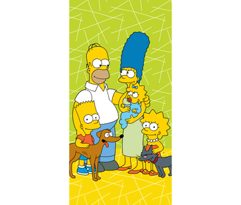 The Simpsons strandlaken Family 70 x 140 cm katoen