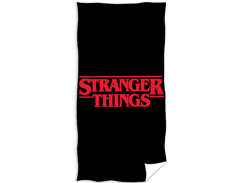 Stranger Things Beach towel Black - 70 x 140 cm - Cotton