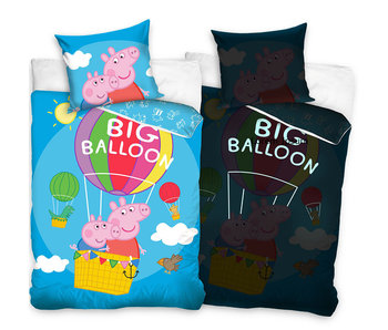 Peppa Pig Bettbezug Big Balloon 140 x 200 Baumwolle