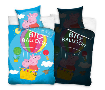 Peppa Pig Housse de couette Big Balloon 140 x 200 Coton