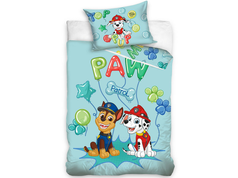 PAW Patrol BABY Bettbezug, Ballon - 100 x 135 cm - Baumwolle