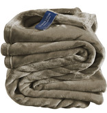 De Witte Lietaer Fleece blanket Cosy Taupe - 150 x 200 cm - Taupe