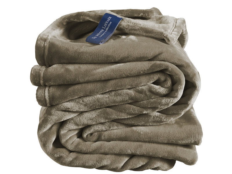 De Witte Lietaer Couverture polaire Cosy Taupe - 150 x 200 cm - Taupe