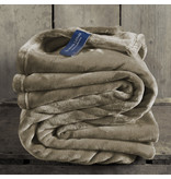 De Witte Lietaer Fleece blanket Cosy Taupe - 150 x 200 cm - Taupe