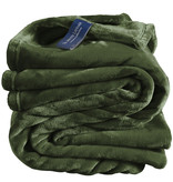 De Witte Lietaer Fleece blanket Cozy Khaki - 150 x 200 cm - Green