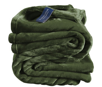 De Witte Lietaer Fleece blanket Cozy Khaki 150 x 200 cm