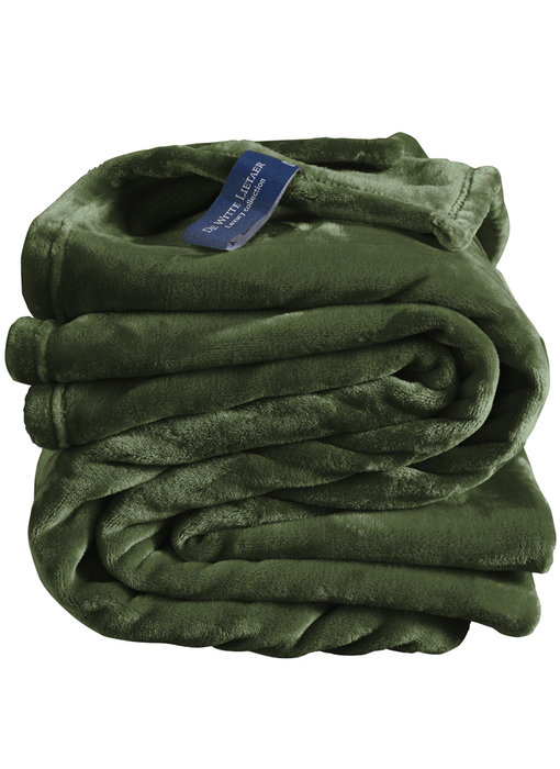 De Witte Lietaer Fleece blanket Cozy Khaki 150 x 200 cm