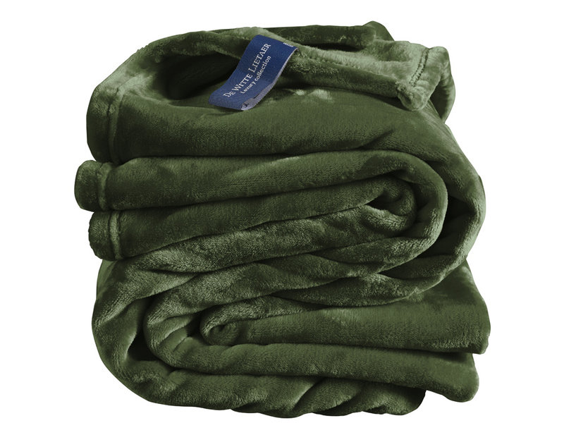 De Witte Lietaer Couverture polaire Cosy Kaki - 150 x 200 cm - Vert