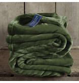 De Witte Lietaer Fleece deken Cosy Khaki - 150 x 200 cm - Groen