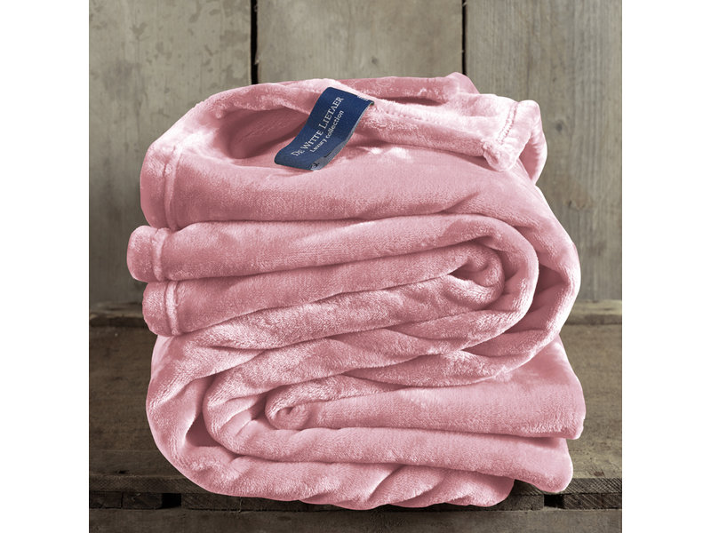 De Witte Lietaer Fleece deken Cosy Dusty Rose - 150 x 200 cm - Roze