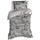 Bettbezug Zebra Creme 140 x 200/220 cm Baumwollflanell