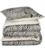 De Witte Lietaer Dekbedovertrek Zebra Cream - Eenpersoons -  140 x 200/220 cm - Katoen Flanel