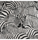 De Witte Lietaer Housse de couette Zebra Cream - Simple - 140 x 200/220 cm - Flanelle de Coton
