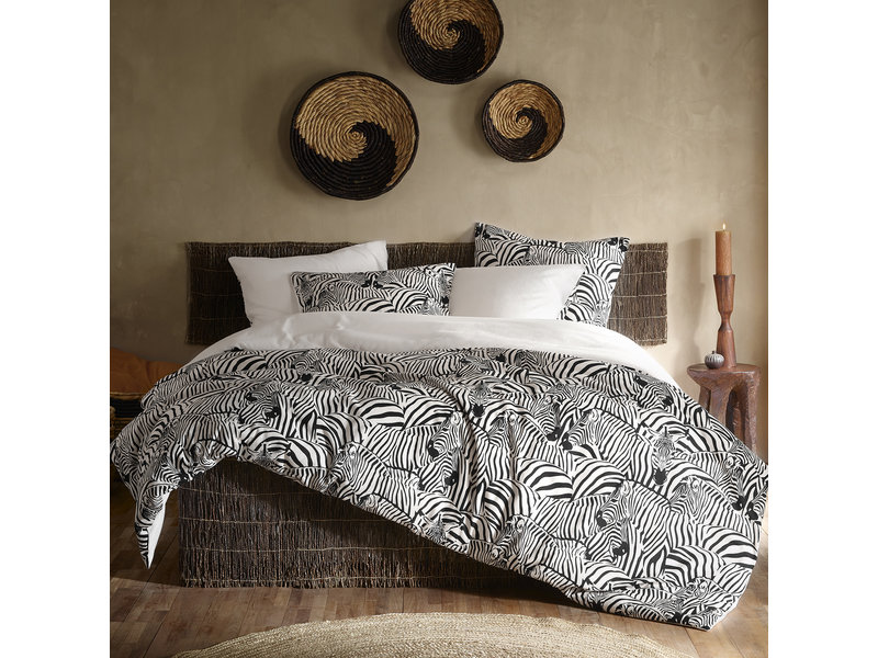 De Witte Lietaer Bettbezug Zebra Creme - Single - 140 x 200/220 cm - Baumwollflanell