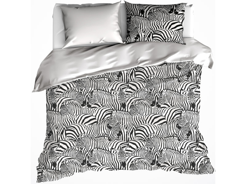 De Witte Lietaer Bettbezug Zebra Cream - Hotelgröße - 260 x 240 cm - Baumwollflanell