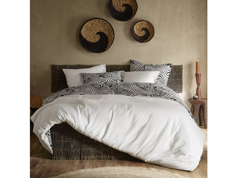 De Witte Lietaer Bettbezug Zebra Cream - Hotelgröße - 260 x 240 cm - Baumwollflanell