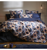 De Witte Lietaer Housse de couette Veronica Mood Indigo - Simple - 140 x 200/220 cm - Flanelle de Coton