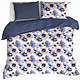 Dekbedovertrek Veronica Mood Indigo 200 x 200/220 cm Katoen Flanel