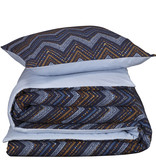 De Witte Lietaer Dekbedovertrek Sioux Blue Grey - Eenpersoons -  140 x 200/220 cm - Katoen Flanel